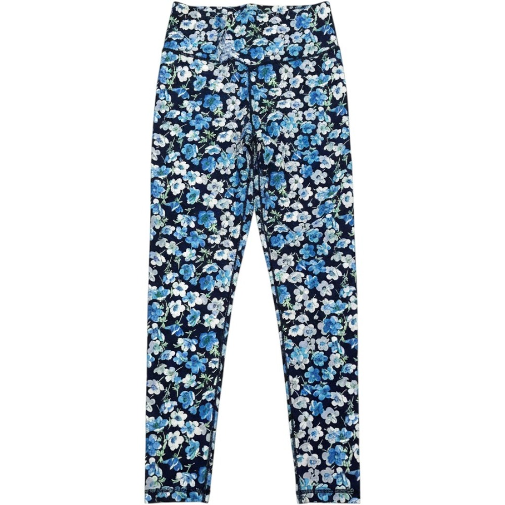 OFFLINE by Aerie Real Me Leggings Womens XS Blue Floral High Rise 7/8 Length